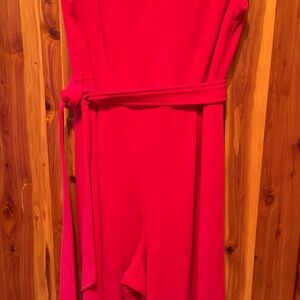 Calvin Klein Bold Red V-Neck Top